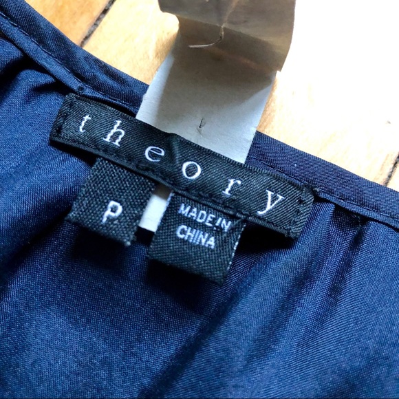 Theory silk multicolor geo print tank shell blouse - Picture 2 of 4